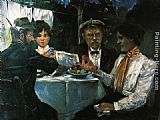 Lovis Corinth Famous Paintings - In Max Halbe's Garden